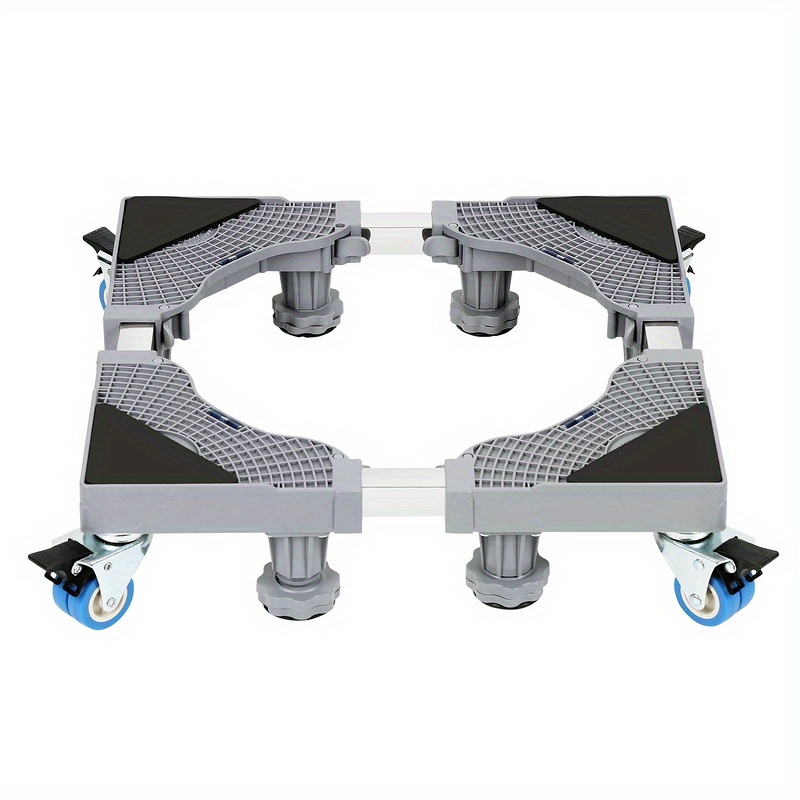 TEMU Washing Machine Base Washing Machine Cabinet Refrigerator Universal Adjustable Washing Machine 41-65cm With Wheels Stable Dryer Washing Machine