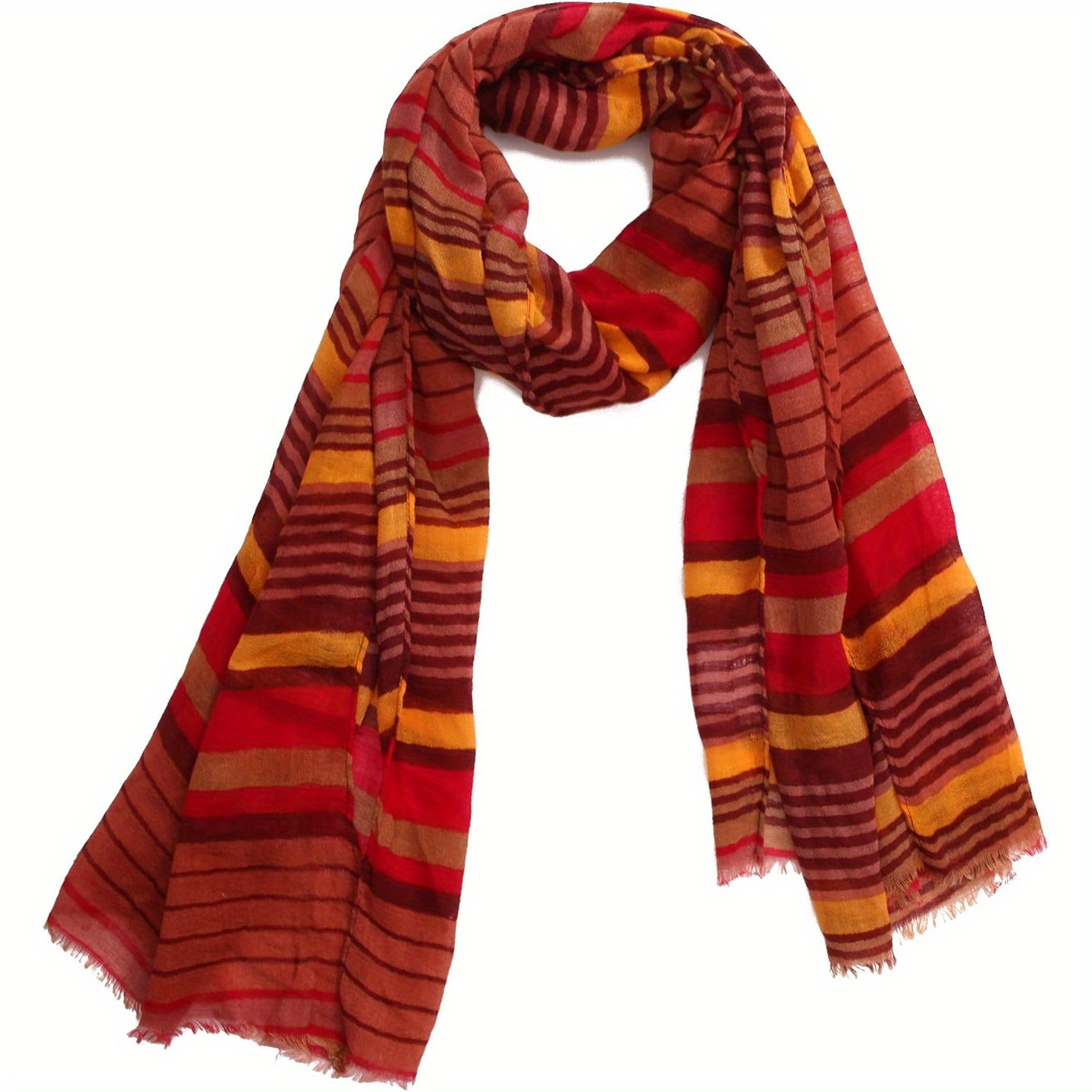 

Amemory In Women Striped Harvest Scarf