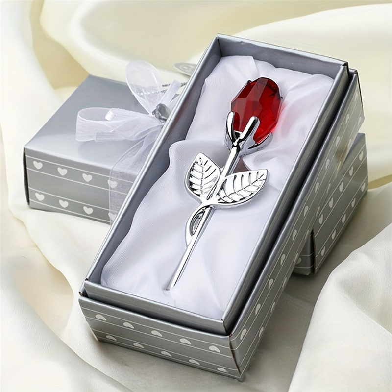 

Flower Figurines Craft 's Day Favors X'mas Lovers' Souvenir Home Decoration Ornaments ，the Of The Packaging Box Is