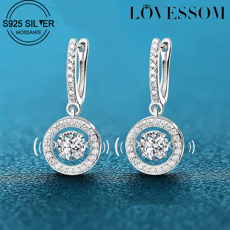 

Lovessom 0.5 Moissanite - 925 Silvery, For , Anniversaries, 's & Day , Includes Box