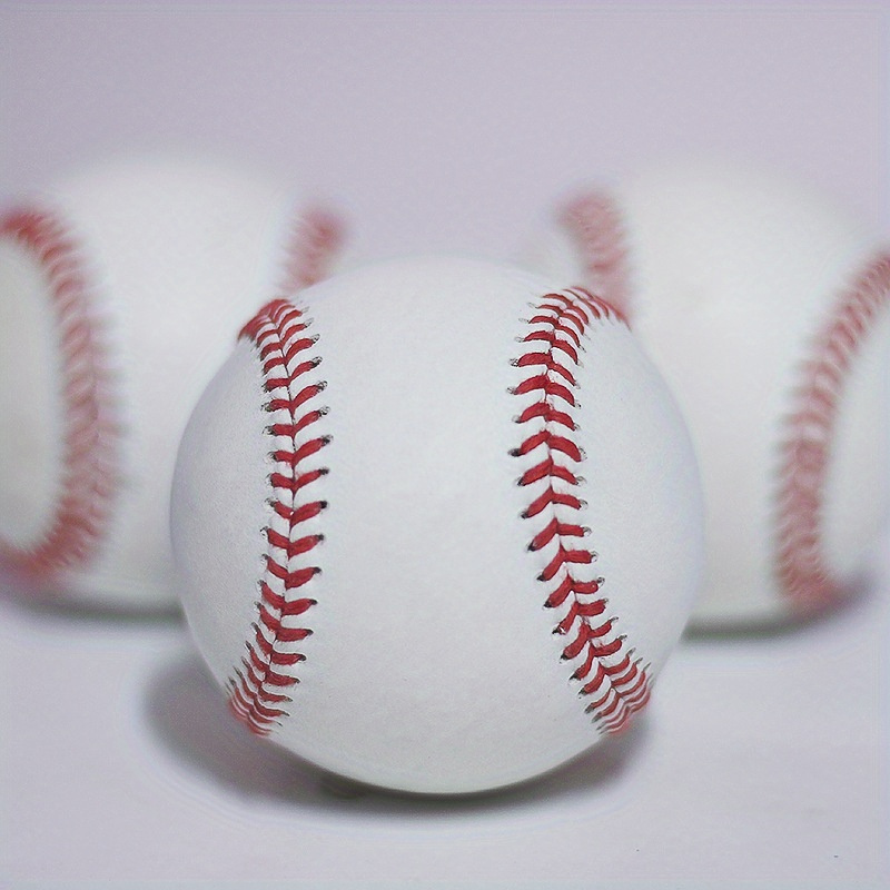 

9-inch Professional Baseball, Hard-sewn Pvc, For Practice And Games, Youth Neutral Age Range, Team Sports Equipment