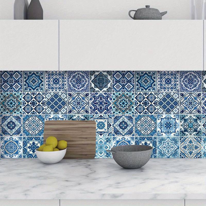 30-Pack Peel & Stick Tile Backsplash Stickers - Self Adhesive Waterproof Wall Decor For Kitchen & Bathroom
