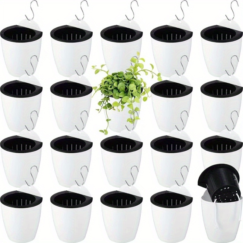 

Self-watering Wall-mounted Planter - Compact, Easy-install Plastic For Indoor & Outdoor Use