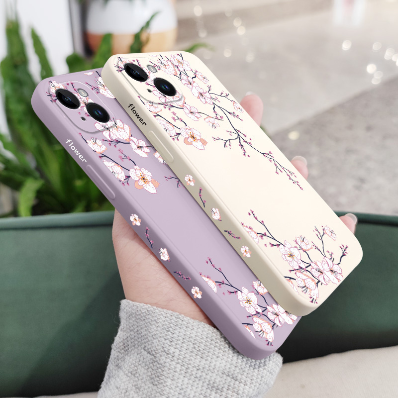 soft shell phone case plum design Temu Oman - Main Image