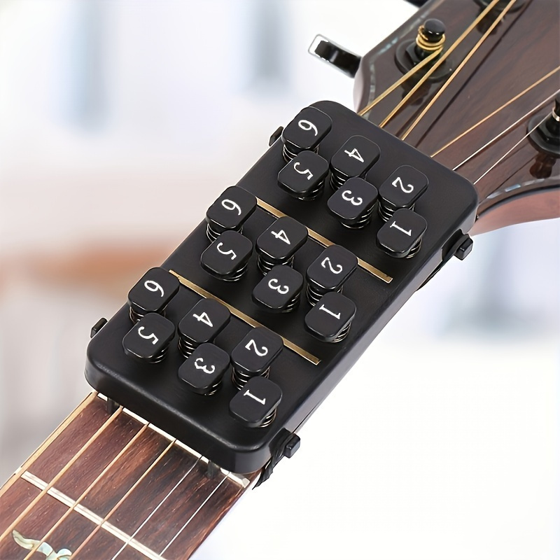 

1pc Guitar Chord Learning Tool For Beginners - Uncharged Abs Material Practice Assistant For Adults