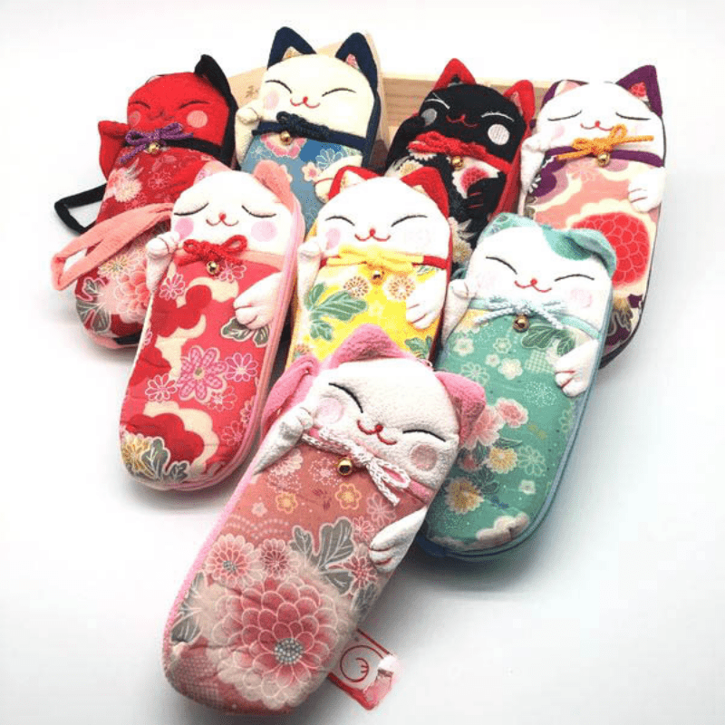 

1pc Kawaii Cherry Flower Cat Glasses Case Software Eyeglasses Hard Shell Spectacle Box For Women Men