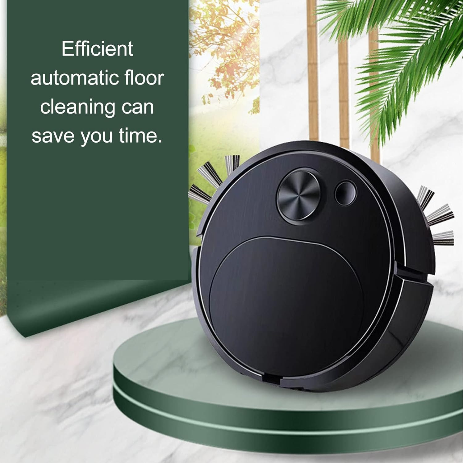 

Robot Vacuum, Intelligent Vacuum Cleaner Robot, Automatic Vacuum Cleaner Rechargeable 3 In 1 Intelligent Sweeping Robot Vacuum Cleaner Robot For Hard