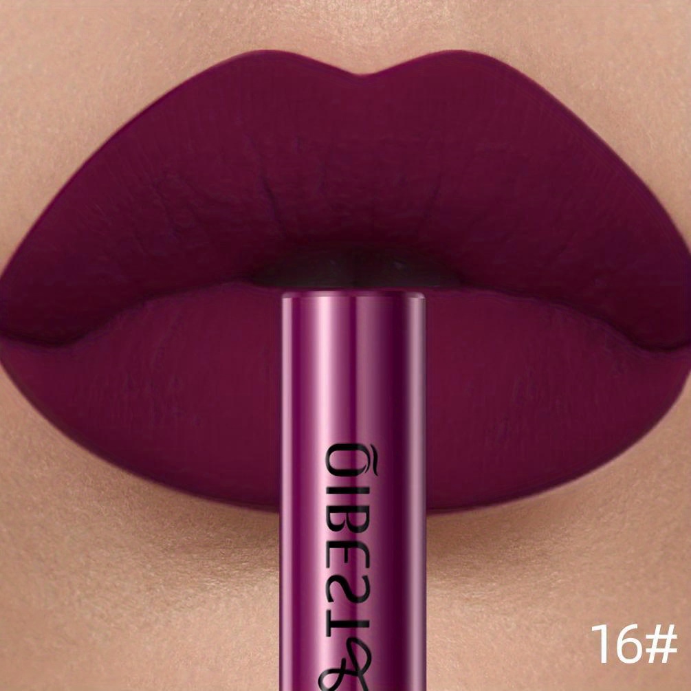 1pc Matte Velvet Lip Gloss Lipstick Glossy Nude Sexy Red Lip Tint 24 Colors Waterproof Long Lasting Women Fashion Lips Makeup 1pc