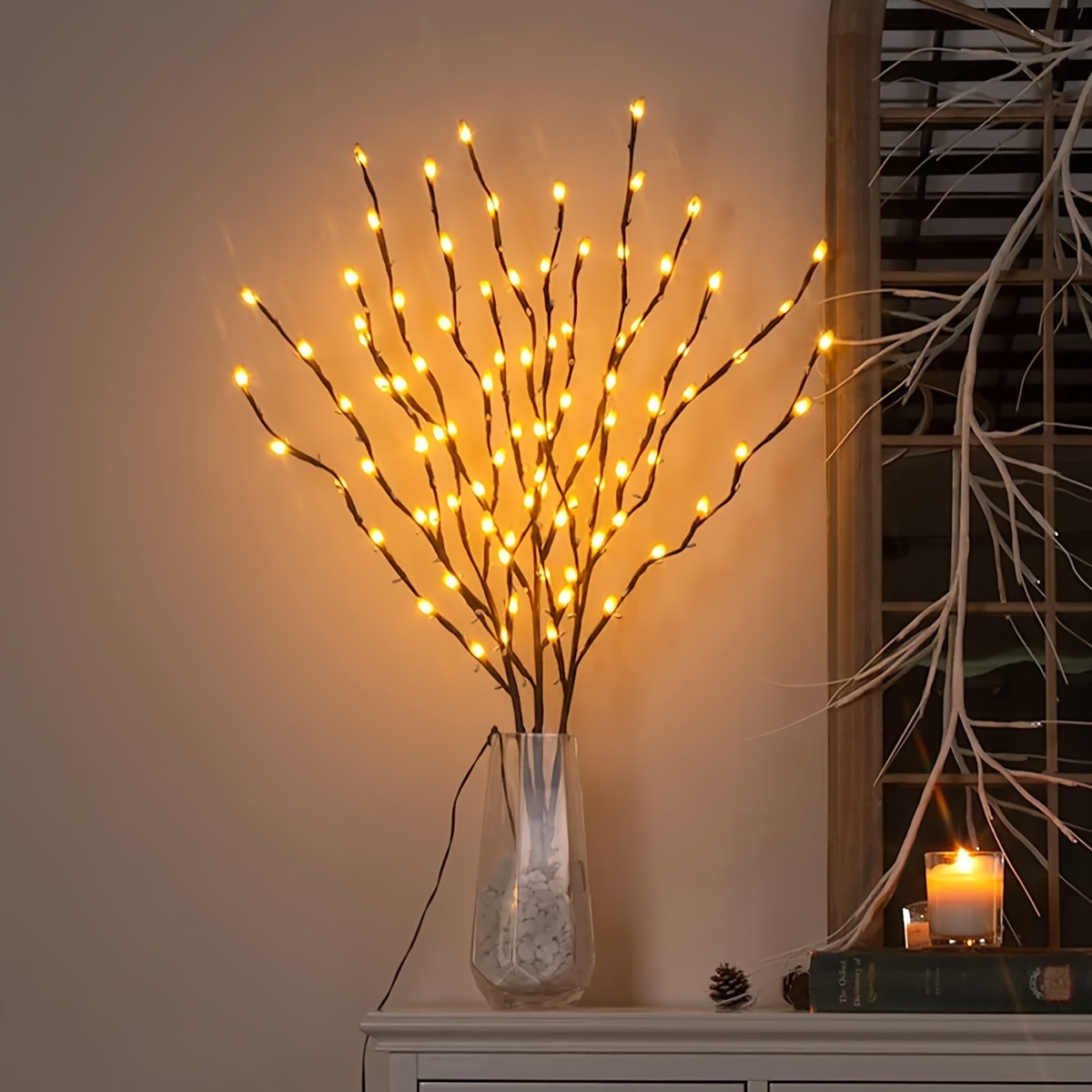 20 led chandeliers indoor decorative lighting for weddings birthdays and christmas no batteries required chandelier design fairy lights warm glowing   ideal for halloween christmas easter and romantic   decoration details 6