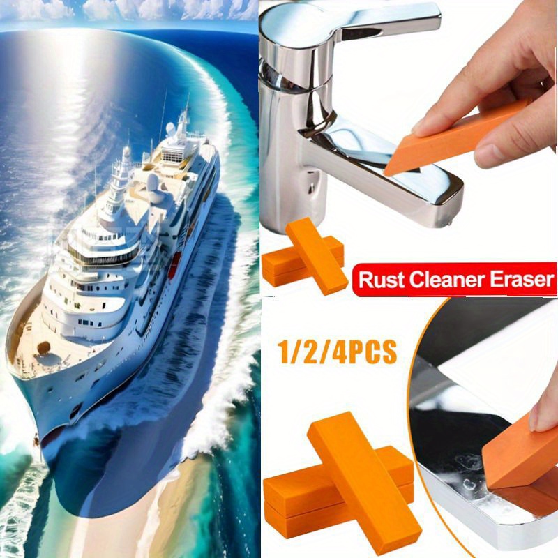 

1/4pcs Universal Manual Cleaning Tools, Rubber Limescale Eraser, Reusable Rust Remover, For Boat & Kitchen & Bathroom, Suitable For All Festivals