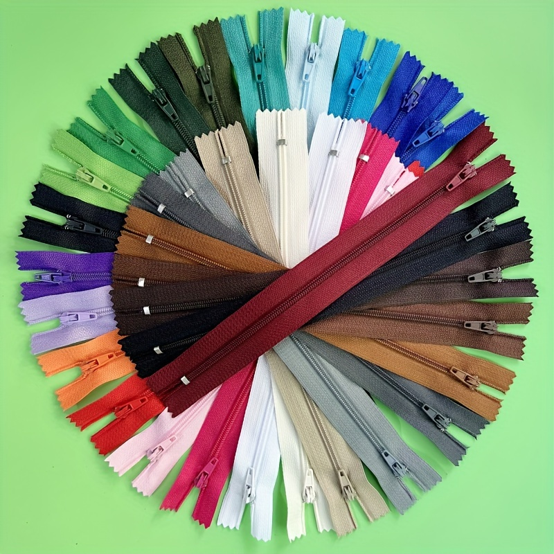 E-shop 30 Stück 7,8 Zoll Nylon Spulen Reißverschlüsse Nylon Spule Geschlossene Reißverschlüsse Kleidung Nähen Zusätze