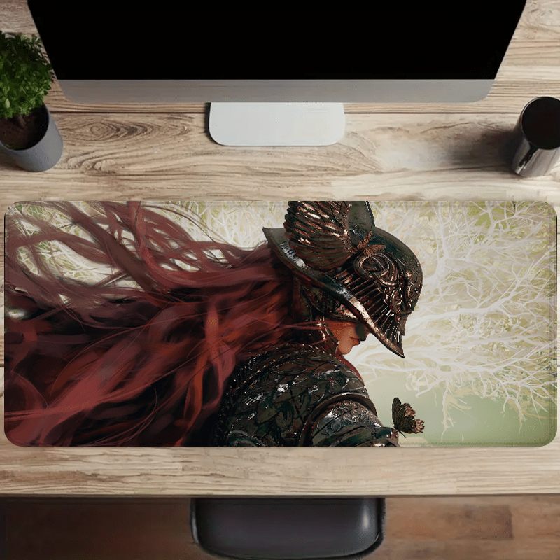 

Xxl Heroic Knight Gaming Mouse Pad - Non-slip, Desk Mat For & Office Use - , - Perfect Gift For Anime Fans