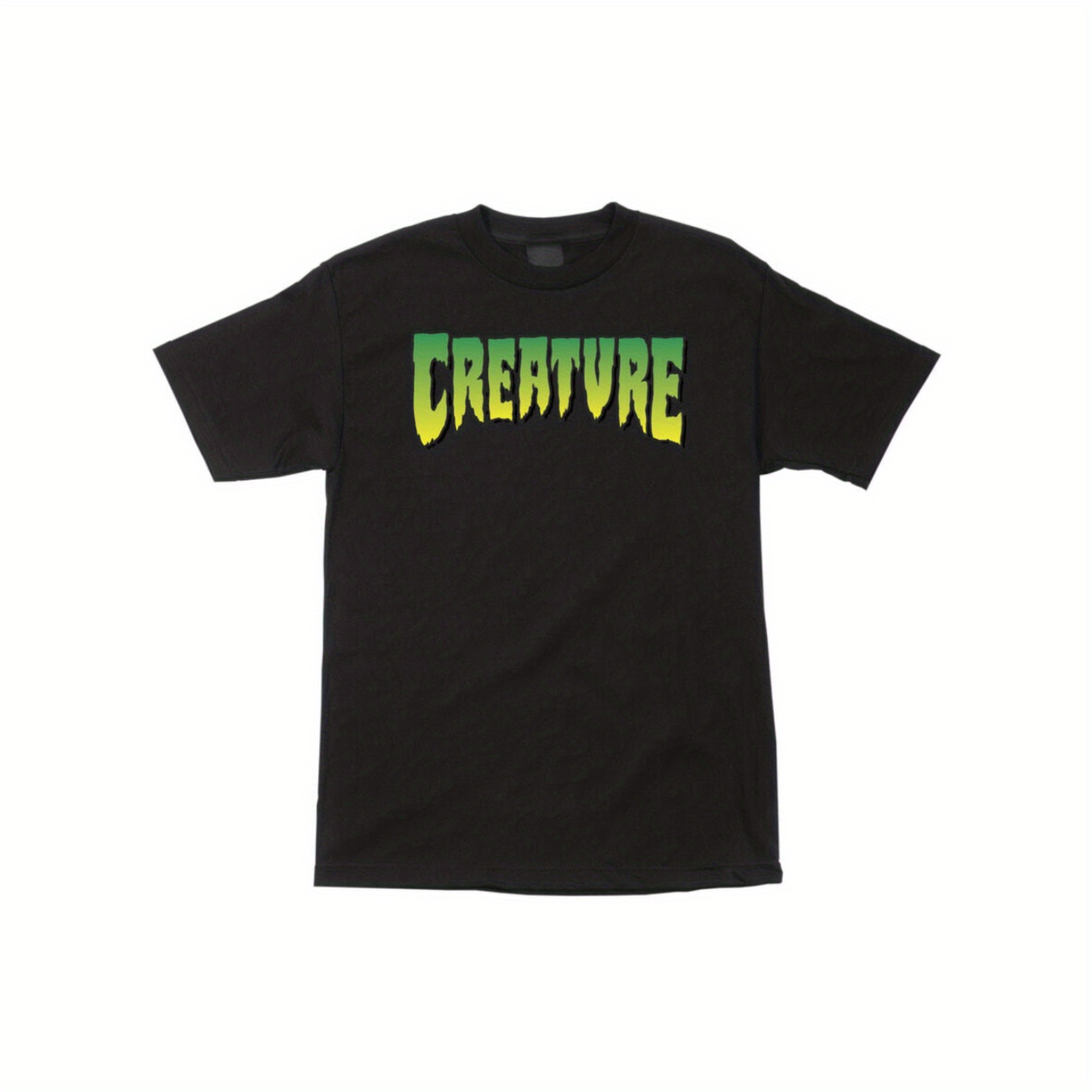 

Creature Skateboard Regular Logo Tee Mens T-shirt Black Green M L Xl 2xl