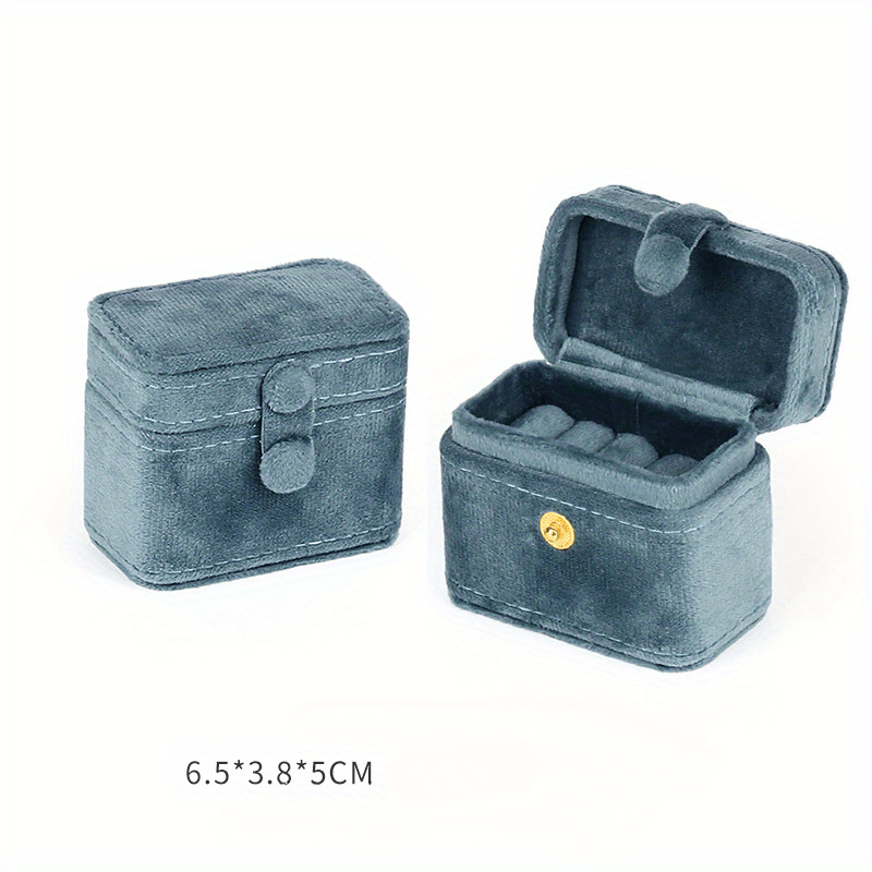 Mini Snap Jewelry Box, Fashion Ring and Earrings Storage