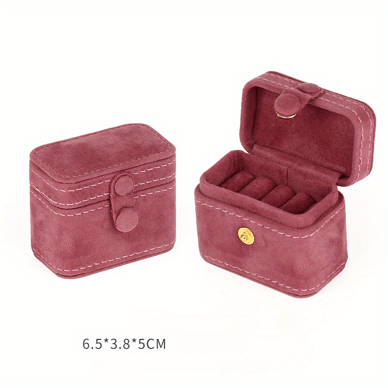 Mini Snap Jewelry Box, Fashion Ring and Earrings Storage