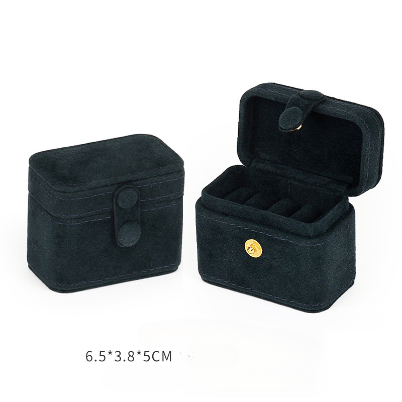 Mini Snap Jewelry Box, Fashion Ring and Earrings Storage