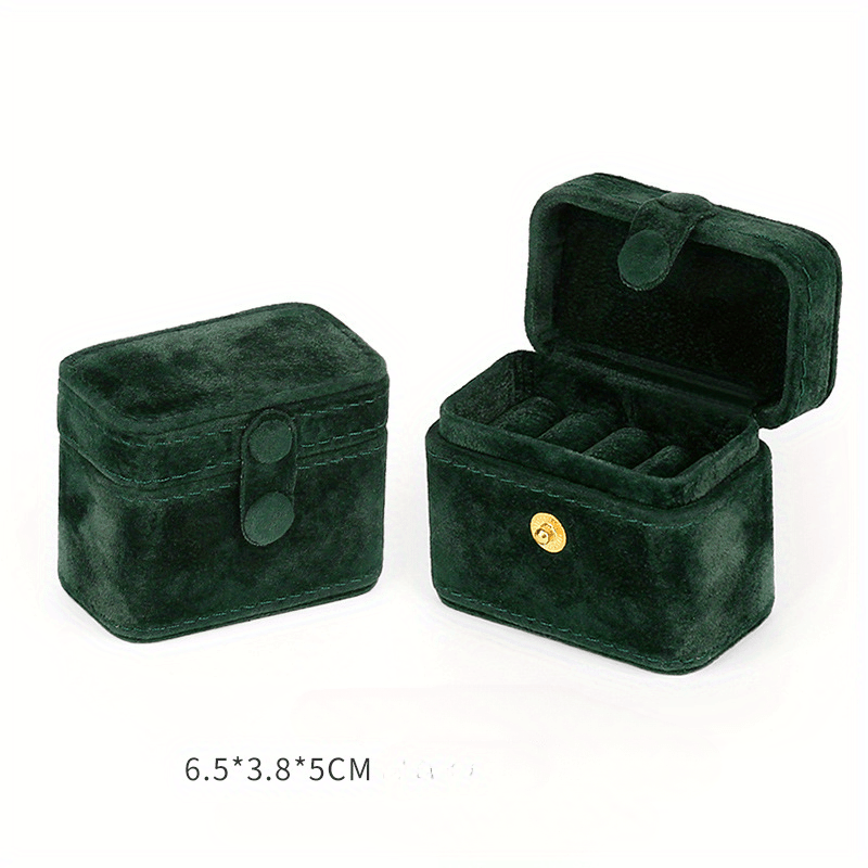 Mini Snap Jewelry Box, Fashion Ring and Earrings Storage
