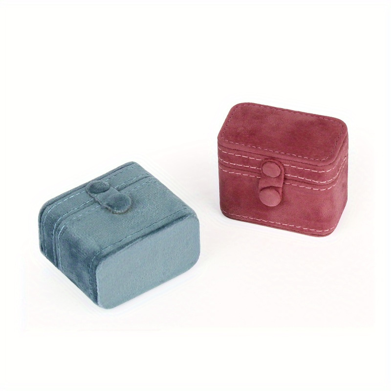 Mini Snap Jewelry Box, Fashion Ring and Earrings Storage