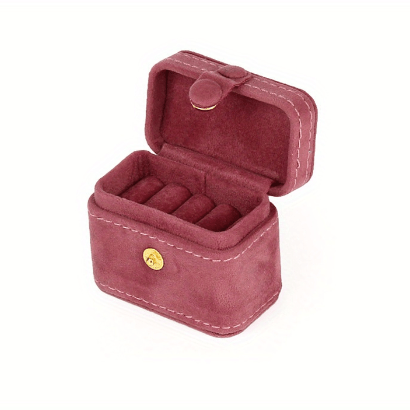 Mini Snap Jewelry Box, Fashion Ring and Earrings Storage