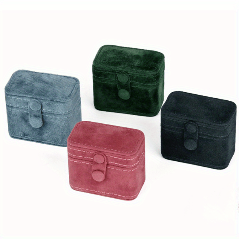 Mini Snap Jewelry Box, Fashion Ring and Earrings Storage