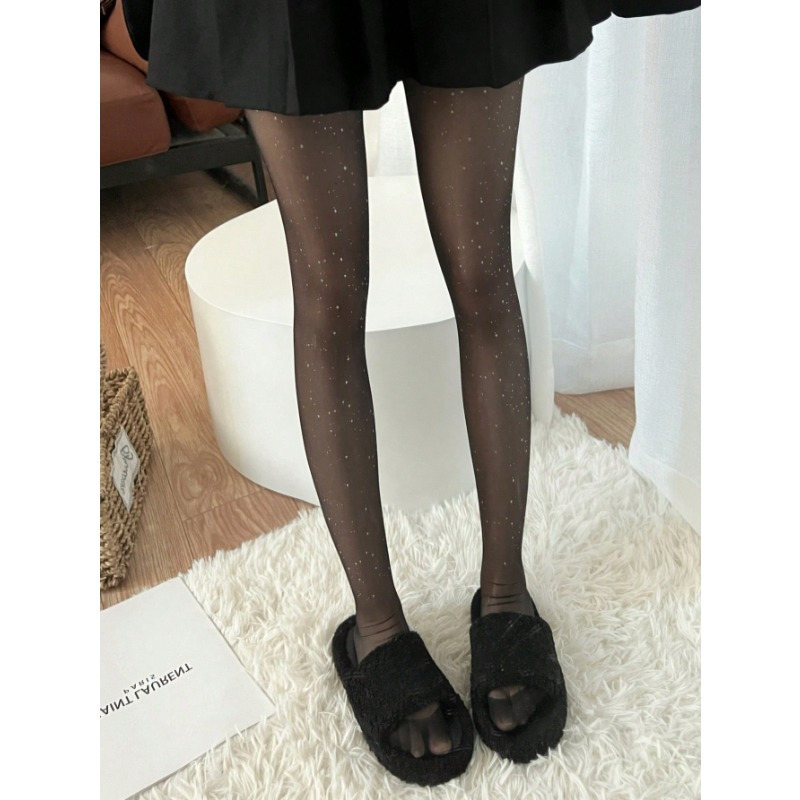 Galaxy Pattern Sheer Tights, Sexy Elastic Comfy & Breathable Pantyhose, Women's Stockings & Hosiery