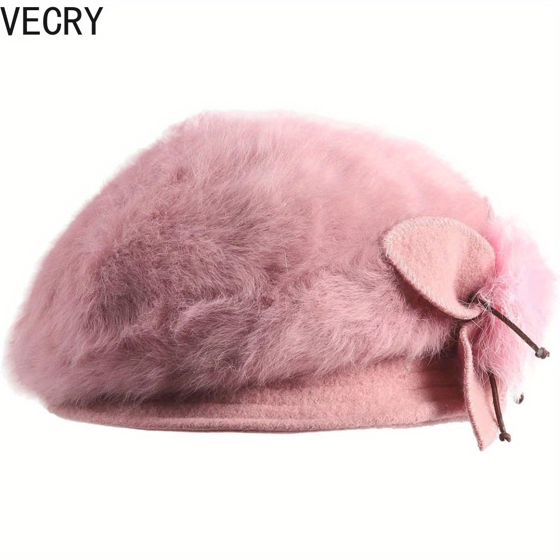 women angola wool winter hats felt wool beret bucket - Temu display picture 2