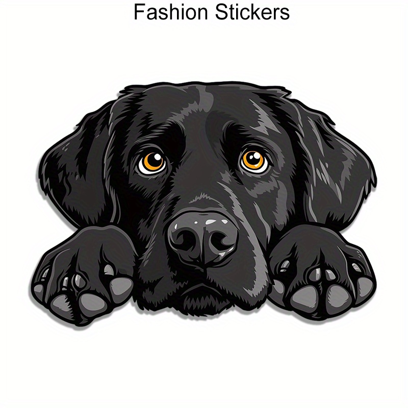 

Black Labrador Paw Decals - Pvc Stickers For Laptop, Truck, Phone, , Suv, Vehicle, Window, Wall, Cup, Fishing Boat, Skateboard - Adhesive Accessories For Automobile & Electronics