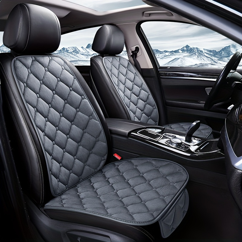 TEMU New Winter Car Seat Covers: Soft Fleece Material For Comfort And Warmth - Universal Fit For Most Cars