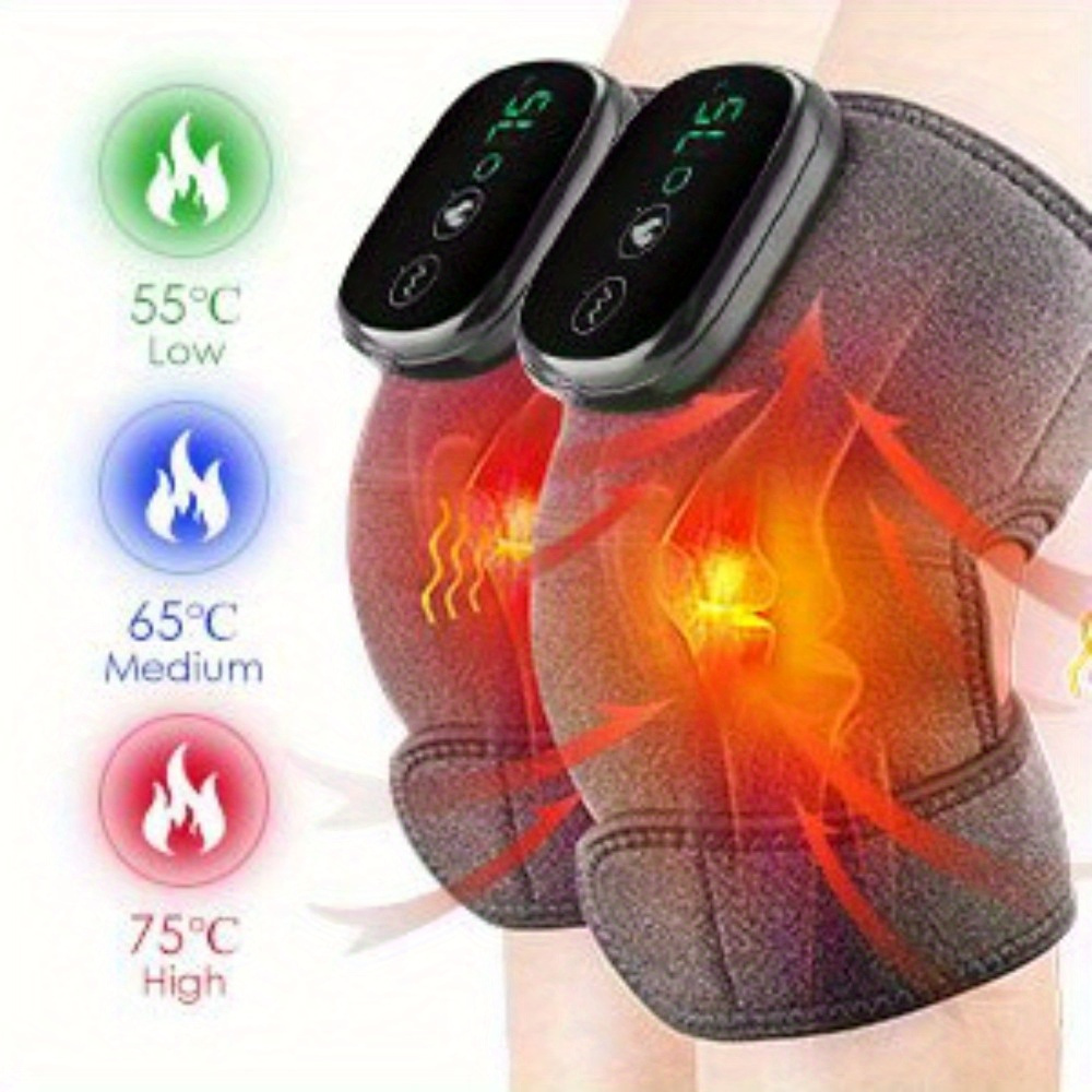 3in 1 kneepad   shoulder knee elbow heating vibration massage heating pad for knee brace with massager cordless knee massager with heat and vibration Product details 1