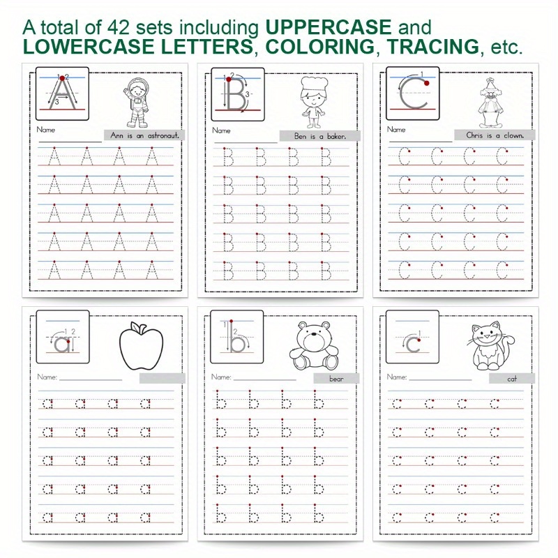 1pc Unique and Engaging Alphabet Activity Book for Children: Easy-to-Follow Exercises that Promote Learning and Play