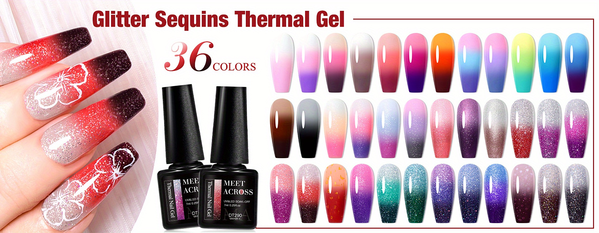 Farbwechsel-Nagellack 8 Ml – Temperatur-aktiv, Für DIY-Maniküre & Nageldesign