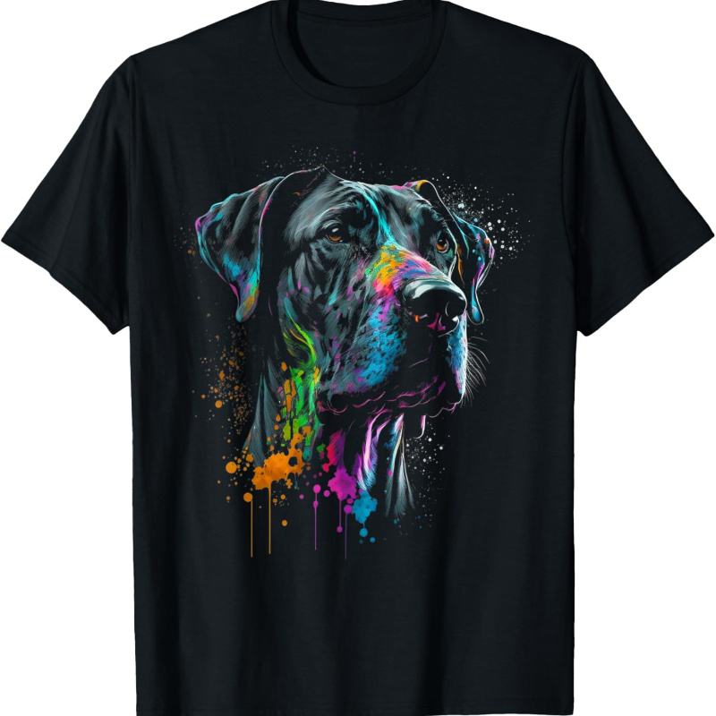 

Great Dane Face Portrait For Dog Owners T-shirt