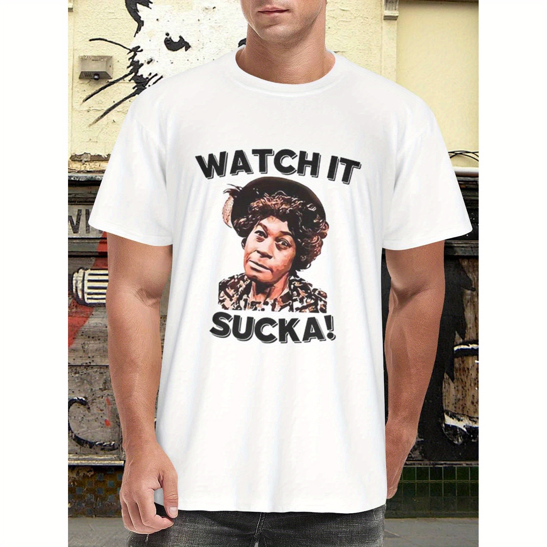 

Watch It T-shirt, Fashion Short Sleeve Cotton T-shirt, Men's T-shirt