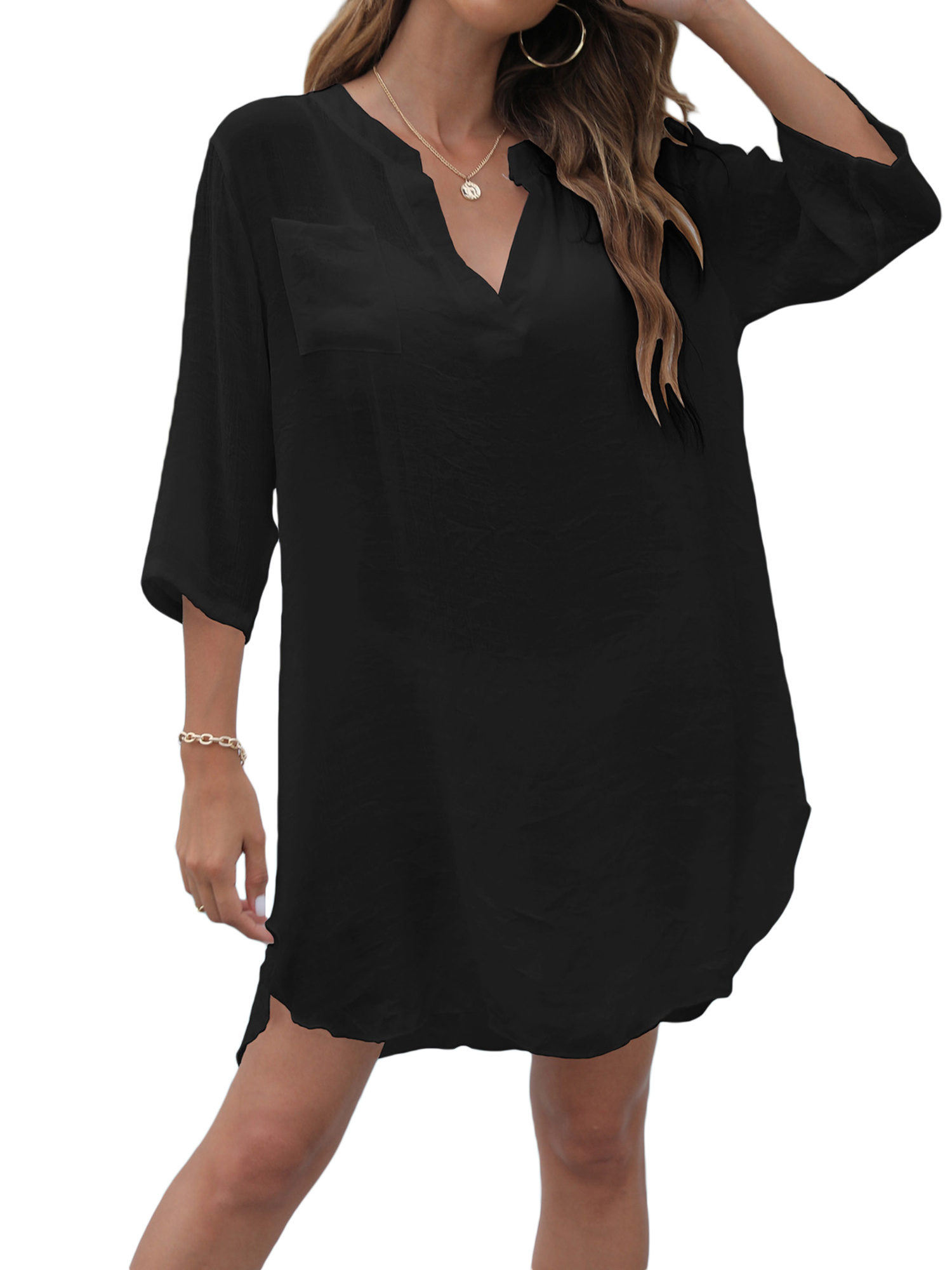 black beach shirt dress Mini Shirt Dress  Seafolly US