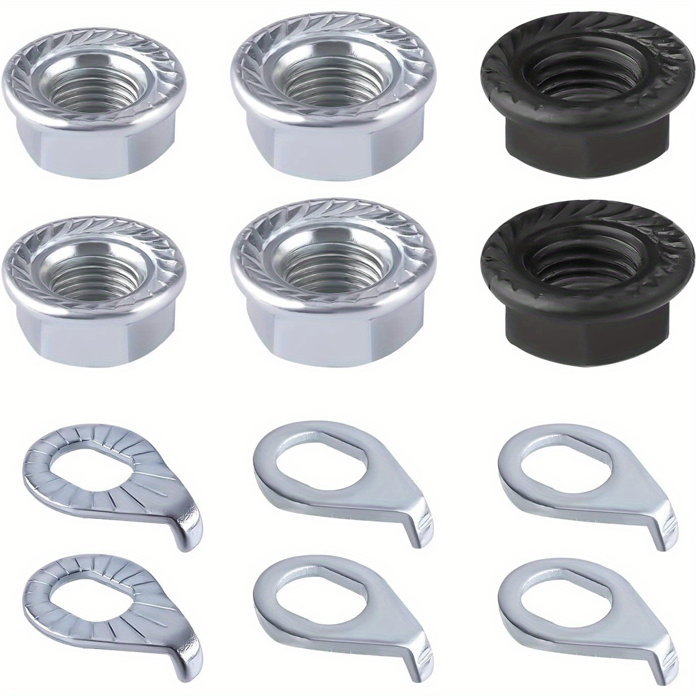 12 Piece Mountain Road Bike Wheel Hub Axle Nut Washer Kit YQQYG 12 12-piece-mountain-road-bike-wheel-hub-axle-nut-washer-kit-yqqyg-12