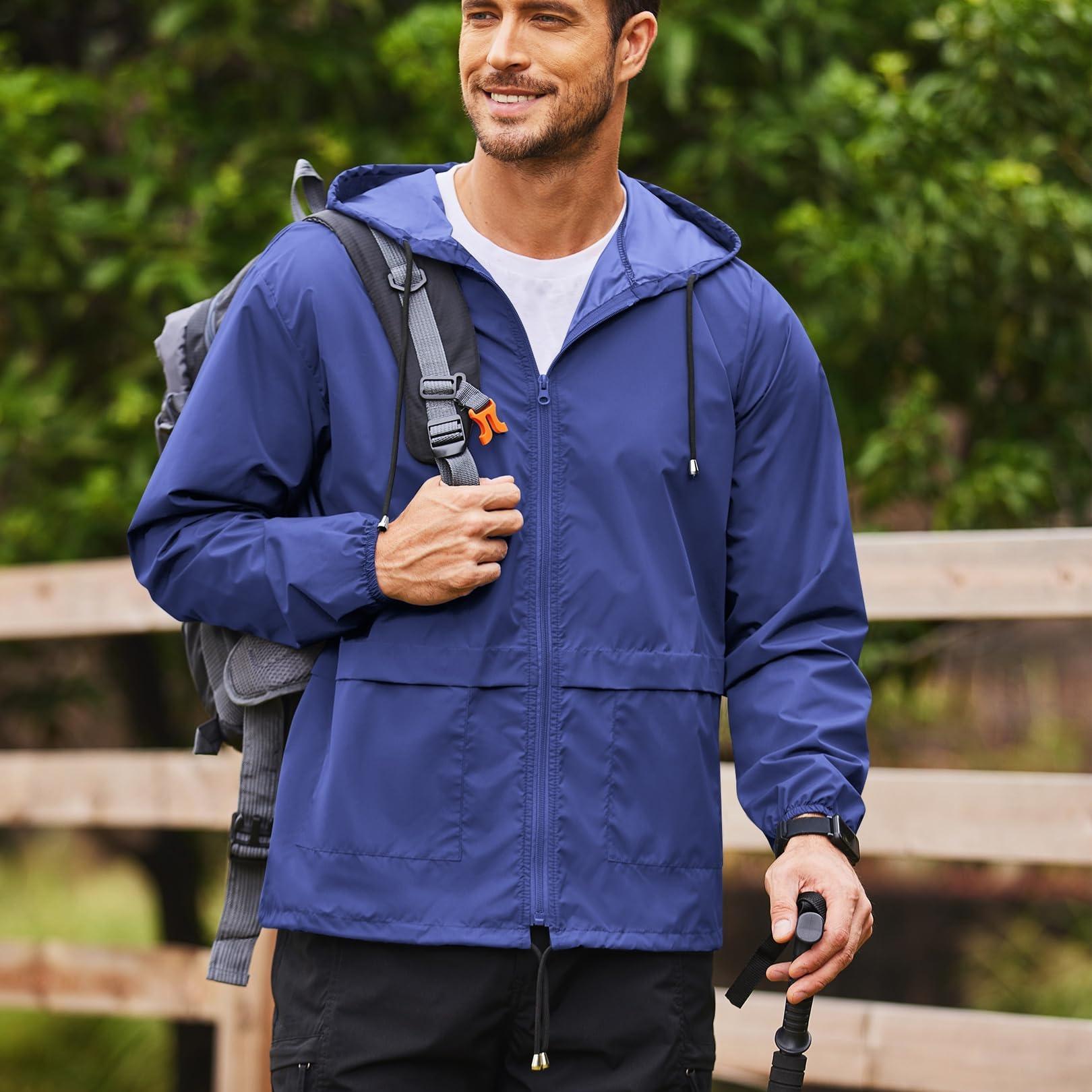 Outerwear Lightweight Rain Jacket Hiking Packable Rain Jacket