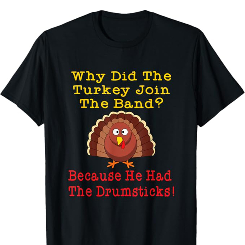 

Thanksgiving Day Printed, Men's Cotton Graphic T-shirt, Casual Short Sleeve Crew Neck , Men's Tee For Outdoor