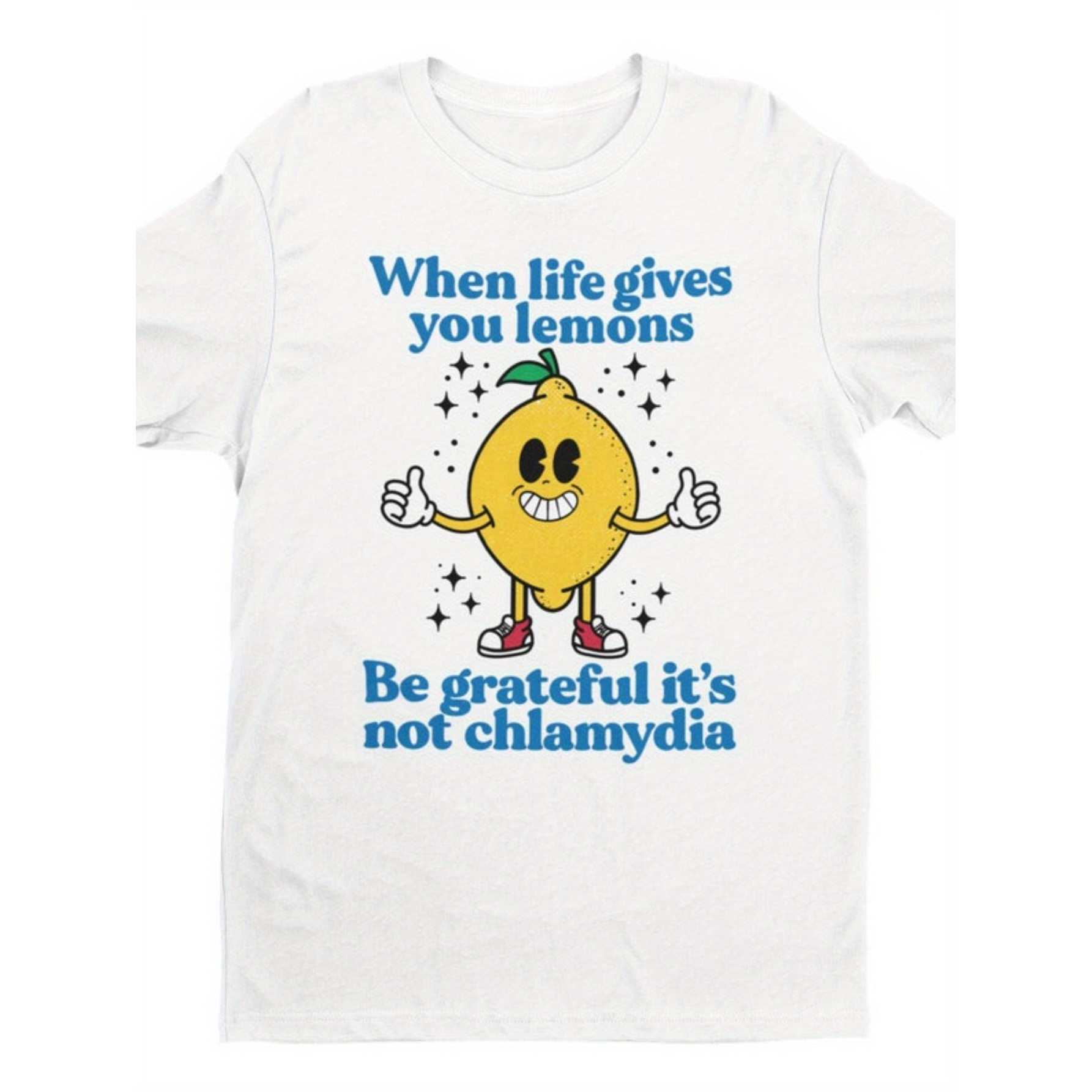 

1 Piece When Life Gives You Lemon, Thank It For Not Chlamydia, Funny T-shirt, Sarcastic T-shirt, Funny Expression Bag T-shirt, Sarcastic T-shirt, Offensive T-shirt