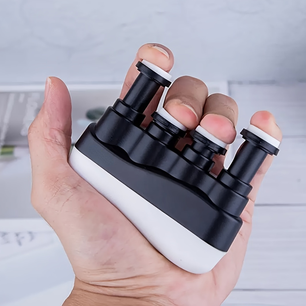 

Ergonomic 4-level Finger Strengthener Grip Trainer - Ideal For Guitar, Playing & Rock Climbing | Resin Construction | Enhances & Grip Strength, Hand Grip Strengthener