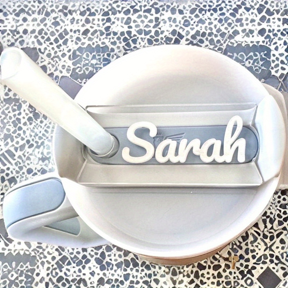 

[custom] 1pc Personalized Tumbler Nameplate, Engraved Transparent Acrylic Nameplate, Tumbler Cover Accessories, Acrylic Cup Cover