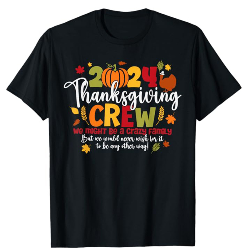 

Thanksgiving Day Printed, Men's Cotton Graphic T-shirt, Casual Short Sleeve Crew Neck , Men's Tee For Outdoor