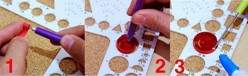 paper quilling kit diy quilling paper craft rolling set strips tweezer for decoration Product details 3