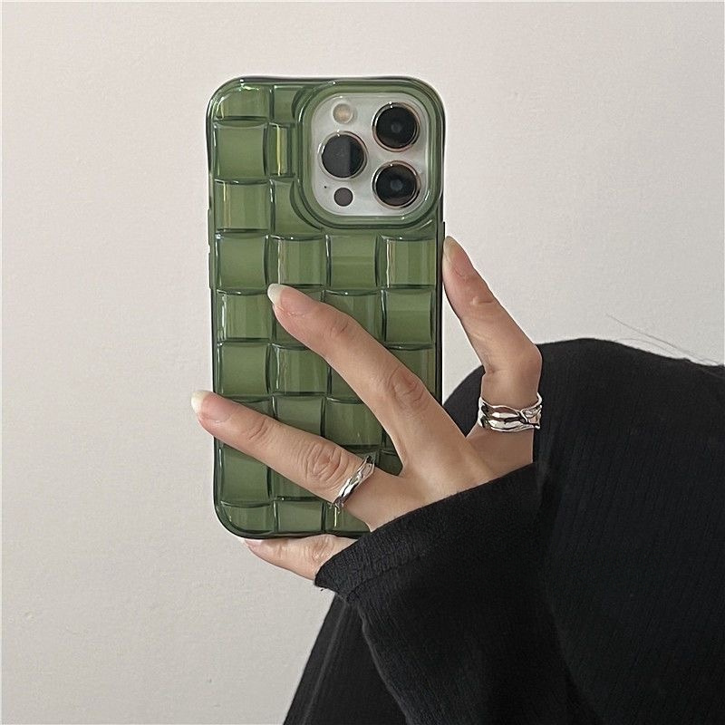 

Transparent Green - Braid Phone Case For Iphone 15/14/13/12/11 Pro Max 14 15 Plus- & Stylish & Lightweight & Protective