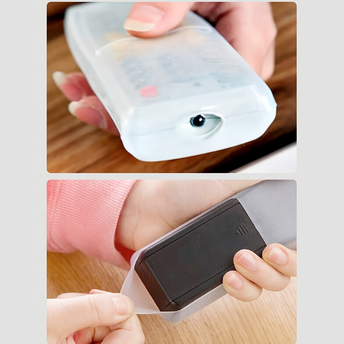 1pc Clear Remote Control Case with Storage Shelf - Transparent Dustproof Protective Cover, Scratch-Resistant TV/Air Conditioner Remote Protector Sleeve, Precise Button Cutouts & Fit for Home Theater, Gaming Consoles, Media Players (No Batteries/Electronics), Minimalist Design, Flexible Material, Highquality Protector, Av Enthusiasts