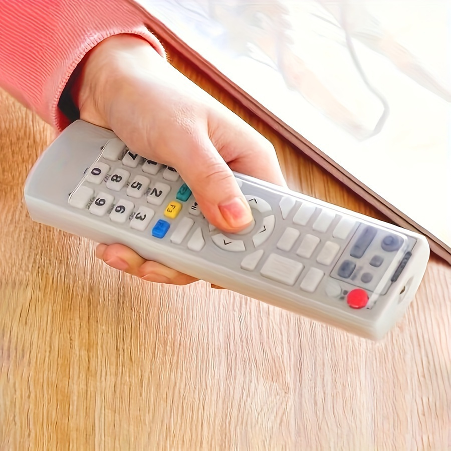 1pc Clear Remote Control Case with Storage Shelf - Transparent Dustproof Protective Cover, Scratch-Resistant TV/Air Conditioner Remote Protector Sleeve, Precise Button Cutouts & Fit for Home Theater, Gaming Consoles, Media Players (No Batteries/Electronics), Minimalist Design, Flexible Material, Highquality Protector, Av Enthusiasts