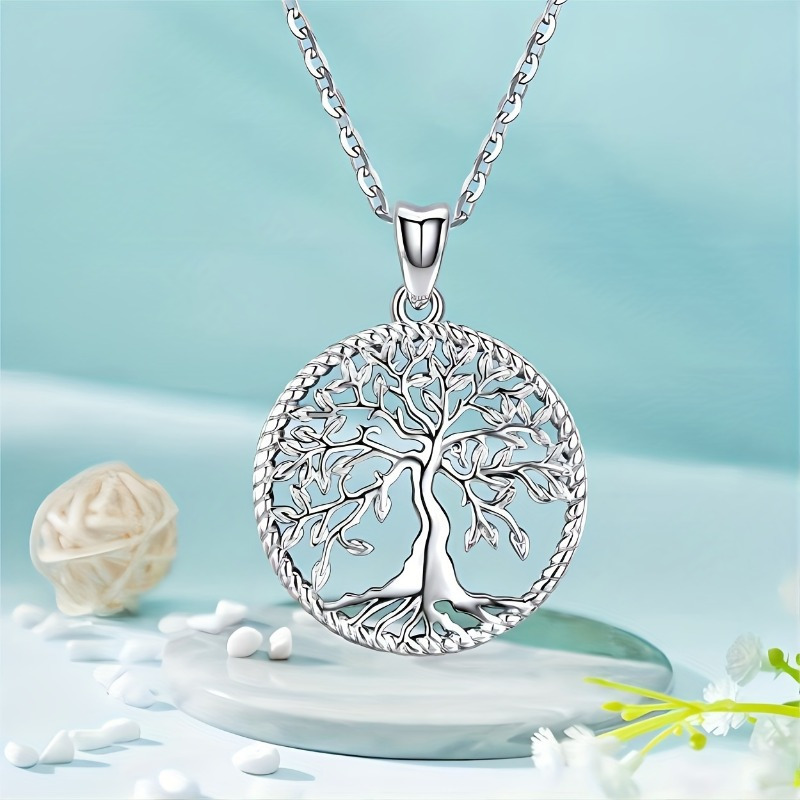 

Lucky Tree Of Life Necklace Exquisite And Elegant Tree Of Life Pendant Necklace, Versatile Jewelry For Girlfriend, Daughter, Mother, Wife