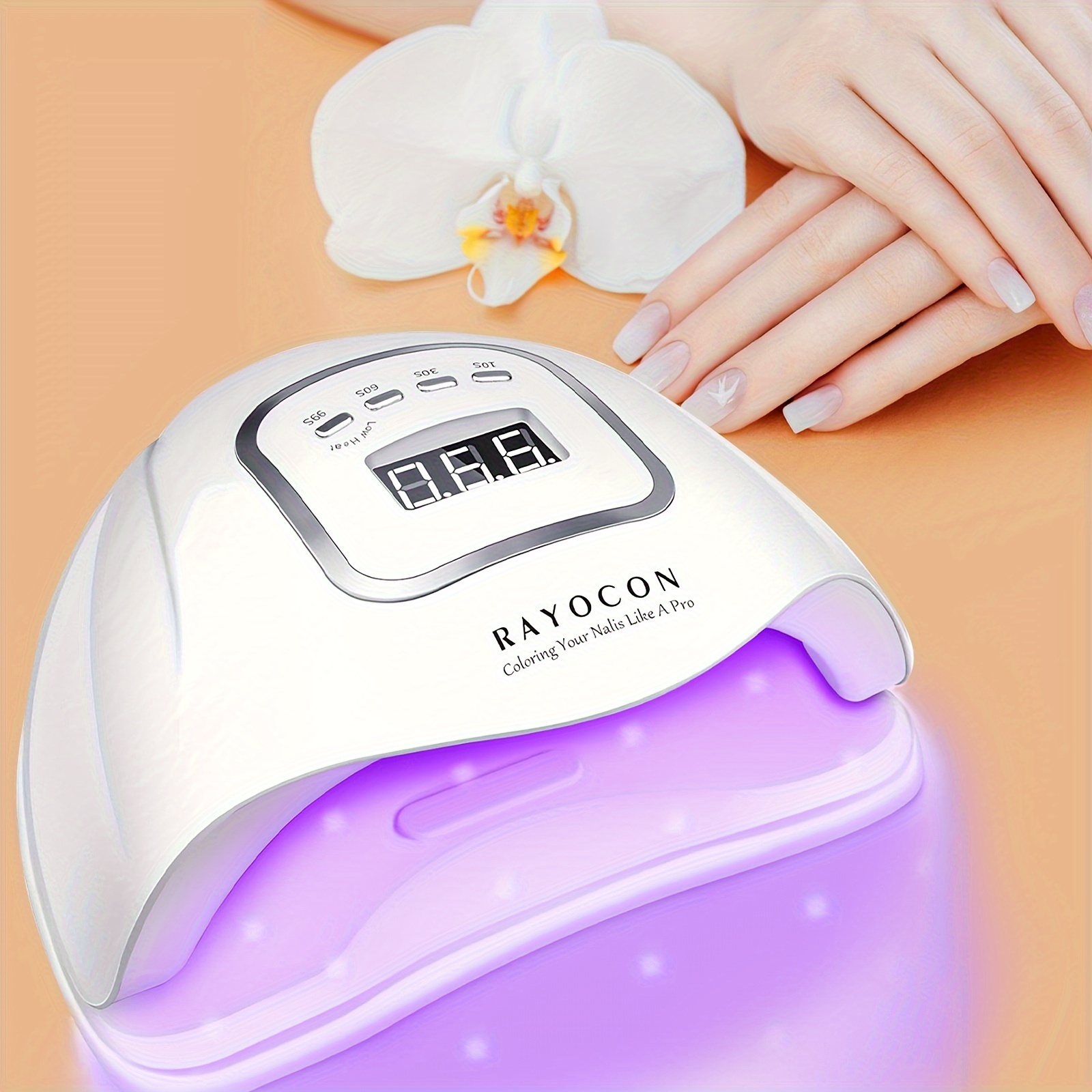 

Professional 120w Uv Nail Light For Gel Polish Fast Curing With 45 Lamp Beads Lightweight Led Gel Uv Nail Dryer For Salon Home