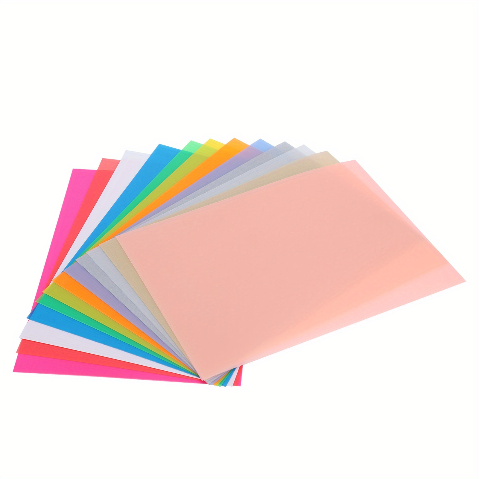 

12pcs Colorful Shrink Films Papers, Heat Shrink Plastic Sheets, Paper For Creative Craft, 14. 5x20cm