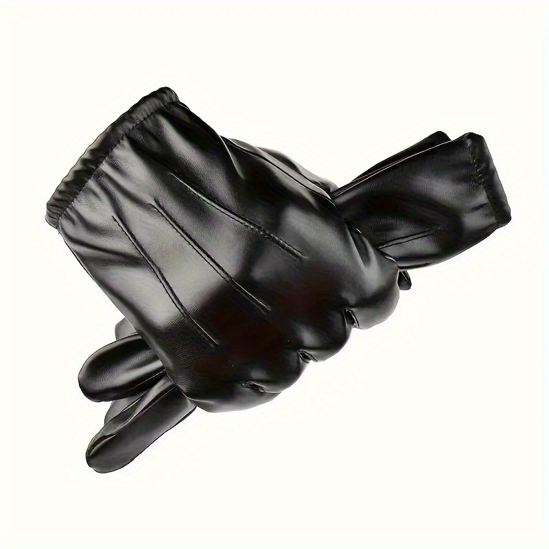 E-shop 2er-Pack Herren Kunstleder Handschuhe Touchscreen Texting Fahren Motorhandschuhe, Herren Premium Touchscreen Kunstleder Handschuhe - für