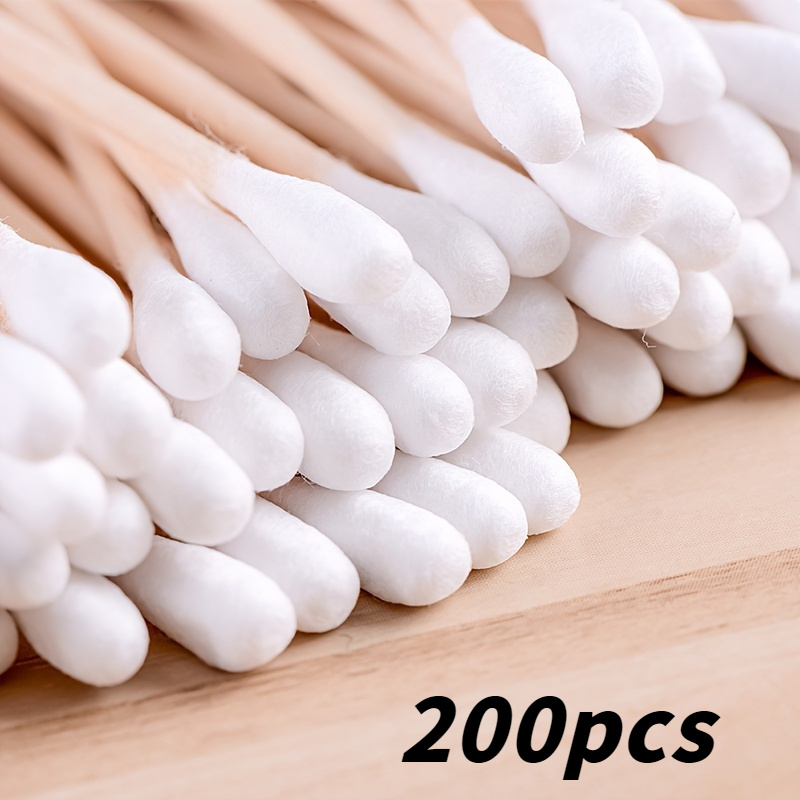 Temu TEMU 2000/200/100 unidades de cotonetes de algodão, usados para remoção de maquiagem e limpeza de ouvidos, cuidados pessoais e itens domésticos, cotonetes de algodão multifuncionais. sold by Temu Affiliate Program